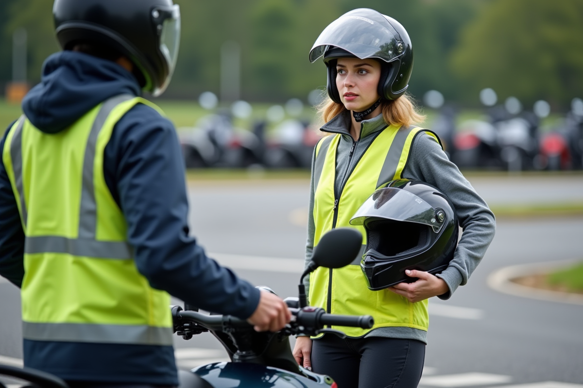 Femme attentive lors d