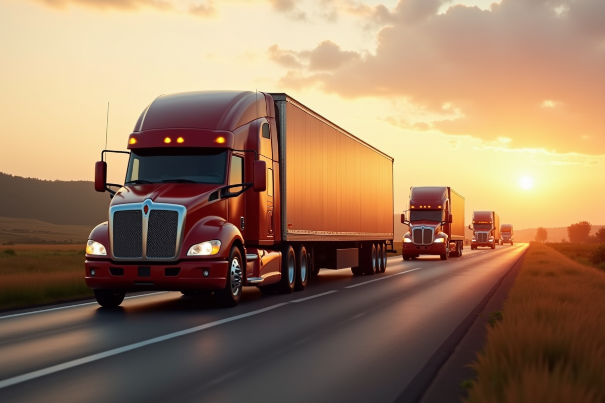 Ligne de camions de fret d