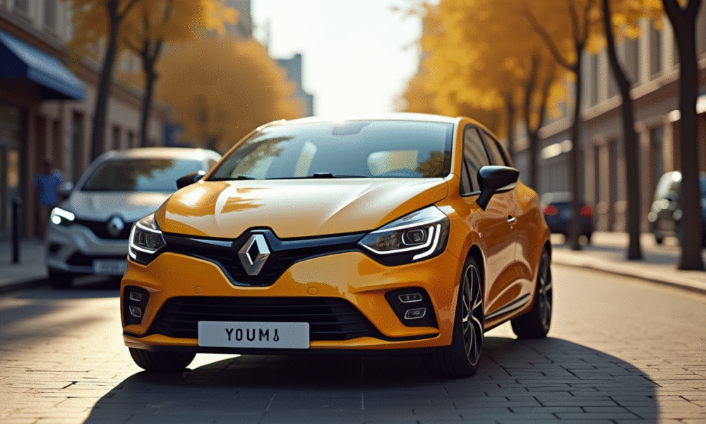 Renault Clio 3 Phase 2 en ville en plein jour